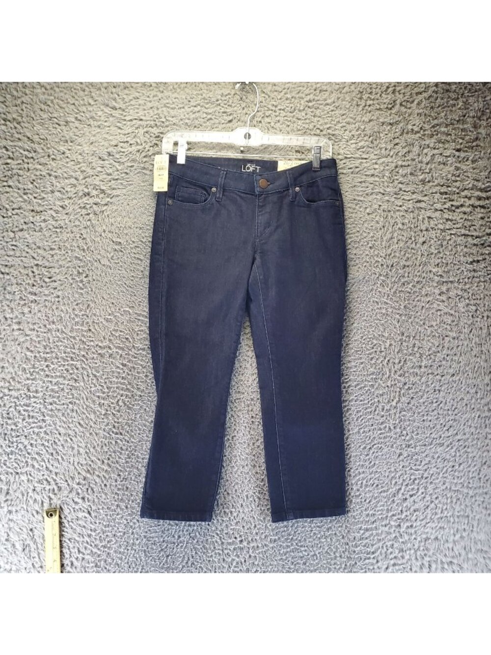 Loft Jeans Womens 2 Petite Indigo Blue Modern Crop Slim Stretch Denim *NWT*